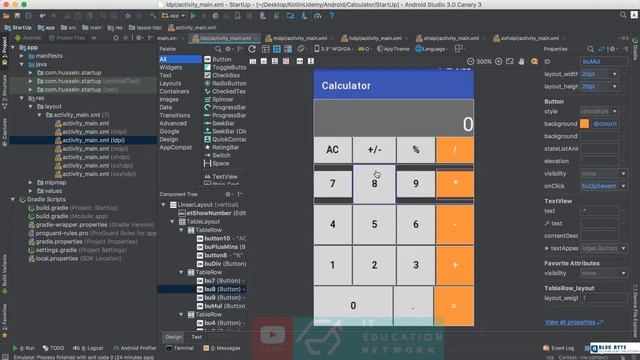 Kotlin android tutorial - 21 - Supporting Multiple Screens