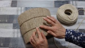 ? КРАСОТА из ДЖУТА (каната, веревки) и доступных материалов своими руками. Jute craft ideas easy.