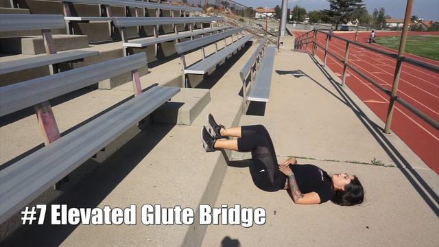 BLEACHER WORKOUT | 15 Booty Building Waist Shaping Workouts смотреть онлайн