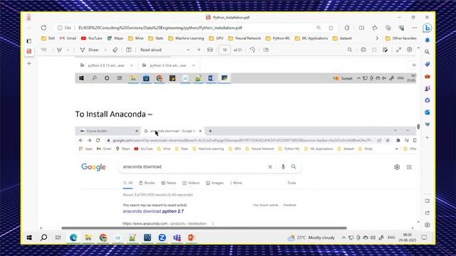 Python Installation | Day 2 Data engineering | KSR DATAVIZON