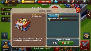 Total Conquest Upgrading Level 5 Gold Storage!