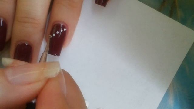 Дизайн ногтей с помощью дотса "Ромбики" смотреть онлайн