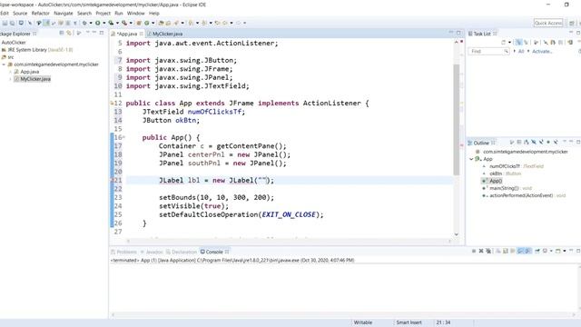 Create an AutoClicker in Java смотреть онлайн