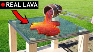 НАСТОЯЩАЯ ЛАВА vs Огнестойкое СТЕКЛО: выдержит ли оно?