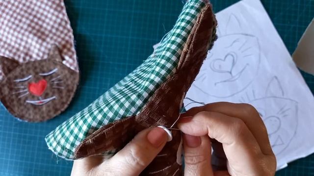 Оригинальные прихватки для духовки своими руками! Выкройка!