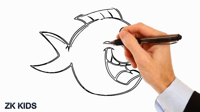🎨 Drawing, Coloring, and Painting a Cute Fish 🐠  Fun Art Tutorial for Kids! 🖌️ || zk kids