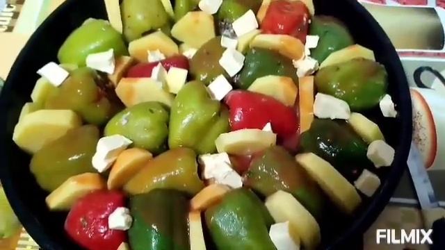 ПЕРЕЦ фаршированный с ГРЕЧКОЙ и рисом в духовке рецепт сама придумала