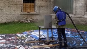 Абразивоструйная очистка купершлаком