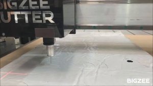 BIGZEE CUTTER cutting foamed rubber 22 mm / резка вспененного каучука 22 мм