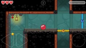 Red BALL 4. БОСС. Обновление ИГРЫ . Красный ШАРИК в Пещере квадратов. Мультик игра для детей