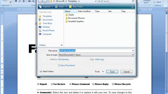 Word 2007: Create Custom Template смотреть онлайн