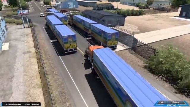 ATS -- EVENT ZIEMNIACZANY -- Ciężarówką przez STANY vol. 5 -- CONVOY MULTIPLAYER смотреть онлайн