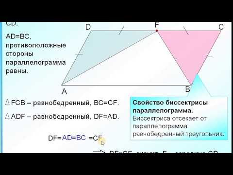 ОГЭ-24. Свойство биссектрисы угла параллелограмма