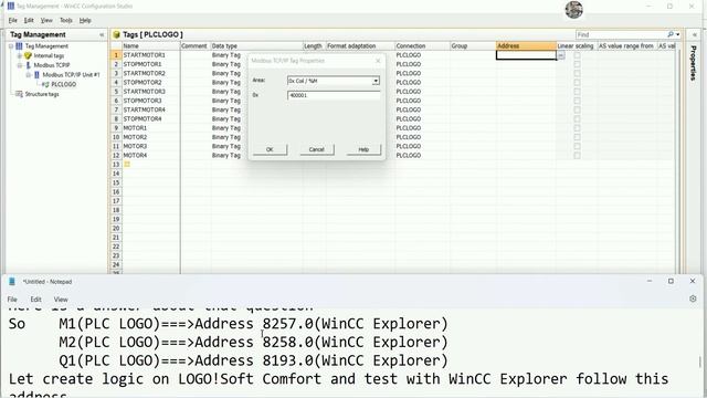PLC LOGO Modbus communication with WinCC Explorer V7.5 SCADA