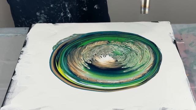 Into the Abyss🔭🚀Gorgeous Galaxy Straight Pour~Acrylic Pouring~Green Paint Pouring~176 смотреть онлайн