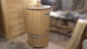 Кедровая тонированная овальная фитобочка (Рябов)