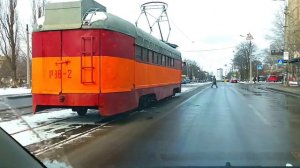 Редкий трамвай   МТВ-82   ( РЗВ-2 )