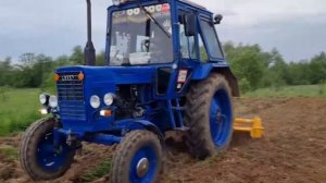 Фреза Swan Agro, Трактор Мтз. Наглядный пример работы тяжёлой земли.
