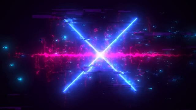 Cyberpunk Hi-Tech Glitch Neon X Cross Background video | Footage | Screensaver смотреть онлайн