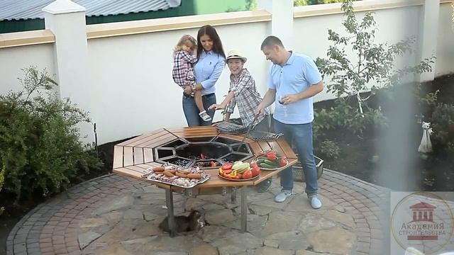 Столы гриль от Академии Строительства. Собирайтесь большой компанией за замечательным столом-гриль смотреть онлайн