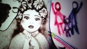 Песочная анимация "Семья" от Арт-Студии "Fire Fly Show". Художник Светлана Филяшина