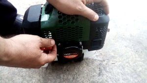 Ручной стартер на мото косе с плавным пуском