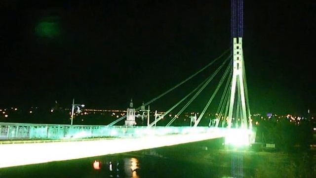 27.08.19г ночной мост Влюблённых, Тюмень.
