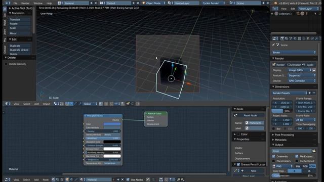 Новый шейдер 'Principled Volume' в Blender