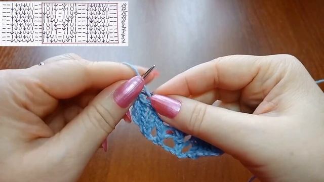 Невероятно красивый узор спицами "Ажурные косы" + схема. Knit pattern "An openwork braids" + scheme