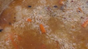 Плов на курдюке в казане на огне
