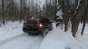 JEEP WRANGLER RUBICON vs CHEVROLET TRAILBLAZER 2. Кто круче на бездорожье? Застряли в снегу до утра