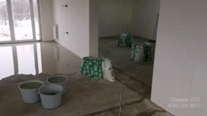 Наливной пол FORMAN 32. Выравниваю кривую стяжку под укладку напольных покрытий.