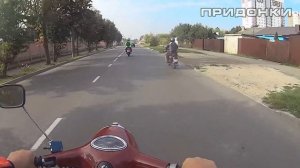 Красивая поездка на мотоциклах Ява 360, Ява 634 и Ява 638