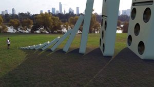 BIG DOMINO VS RUBBER CHICKEN - Domino Effect V23 The largest domino simulation on Real Footage