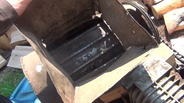 Шишкодробилка самодельная, комбайн для переработки.