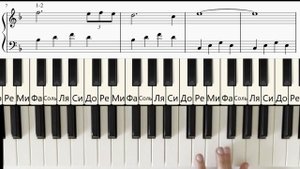 Мелодия для начинающих (Heyat davam edir) на пианино