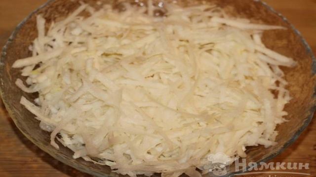 Салат Клязьма с редькой