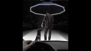 Xiaomi Zuodu Reverse Folding Umbrella Reflective LED Light Automatic Umbrella Portable Windproof