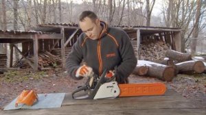 Бензопила Stihl MS. Чистка воздушного фильтра на мотопиле Штиль