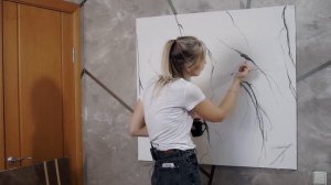 Как сделать супер  мраморные стены своими руками как настоящий декоратор