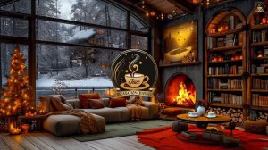 Warm February Winter Morning in Cozy Winter Porch Ambience ☕ Soft Piano Jazz Music to Study,Focus