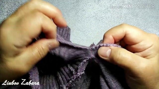 DIY. Переделка горловины свитера. Швейные лайфхаки