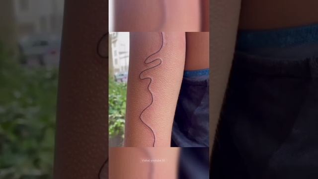 how to make snake design tattoo #trending #viral #short #