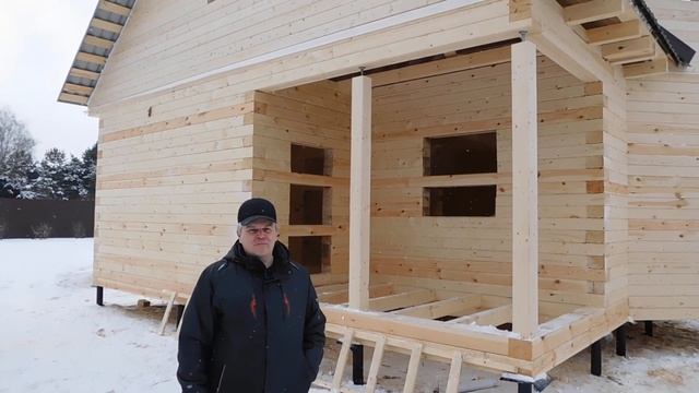 Дом из бруса с эркером в Можайске за 10 дней. смотреть онлайн