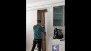 Лайфхак. Декоративные рейки, за которыми скрывается дверь