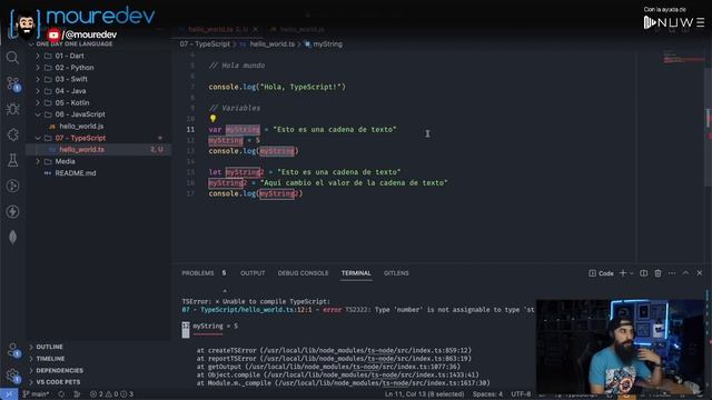TYPESCRIPT Desde Cero: Primeros Pasos en una hora смотреть онлайн