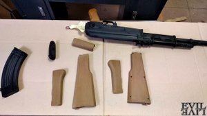Покраска страйкбольного CYMA CM022 в золото