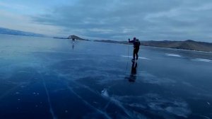 Первый Лёд на Байкале |  на озёрных коньках | Baikal ice | лёд на Море | путешествие на коньках