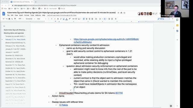 Kubernetes SIG Auth 2021-02-17 смотреть онлайн