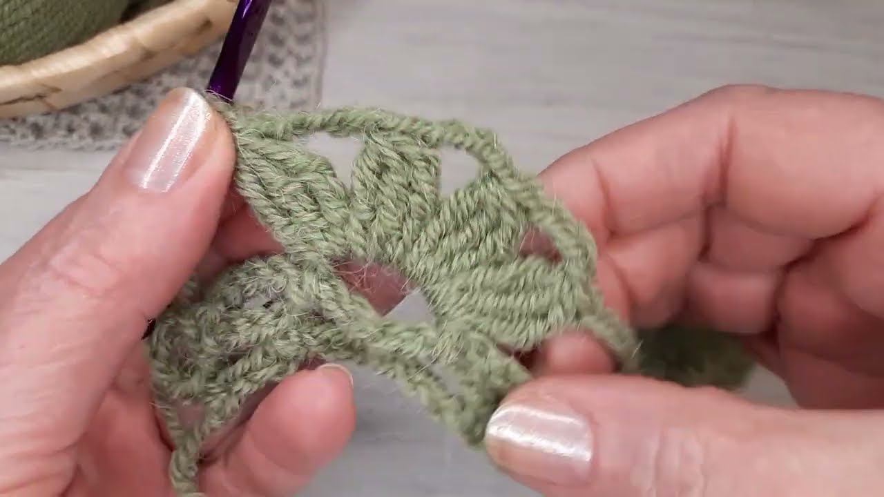 Шикарный ажурный УЗОР крючком! Подробный мк для начинающих. Crochet pattern. смотреть онлайн